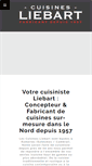 Mobile Screenshot of cuisines-liebart.com
