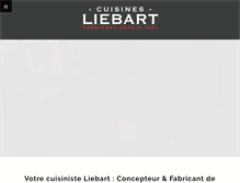 Tablet Screenshot of cuisines-liebart.com